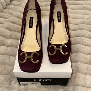Nine West Women's Dark Red Heels size 6.5